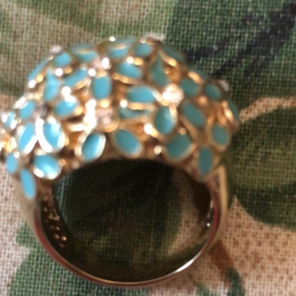 Ariel’s turquoise insets GF statement ring collection - Picture 3 of 3